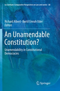 Enlarge image Cover: An Unamendable Constitution? - Springer