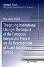 Cover: Theorising Institutional Change: The Impact of the European Integration Process on the Development of Space Activities in Europe - Springer