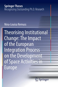 Enlarge image Cover: Theorising Institutional Change: The Impact of the European Integration Process on the Development of Space Activities in Europe - Springer