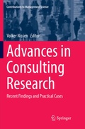 Cover: Advances in Consulting Research - Springer