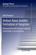 Cover: Helium Nano-bubble Formation in Tungsten - Springer