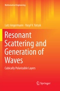 Cover: Resonant Scattering and Generation of Waves - Springer