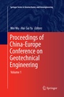 Cover: Proceedings of China-Europe Conference on Geotechnical Engineering - Springer