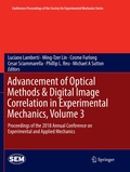 Cover: Advancement of Optical Methods & Digital Image Correlation in Experimental Mechanics, Volume 3 - Springer