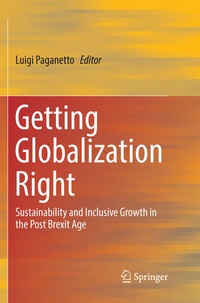Enlarge image Cover: Getting Globalization Right - Springer