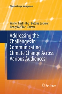 Enlarge image Cover: Addressing the Challenges in Communicating Climate Change Across Various Audiences - Springer