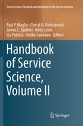 Cover: Handbook of Service Science, Volume II - Springer