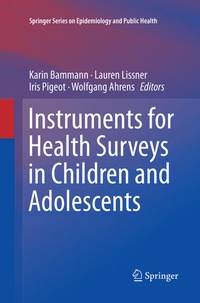 Enlarge image Cover: Instruments for Health Surveys in Children and Adolescents - Springer