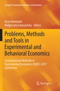 Cover: Problems, Methods and Tools in Experimental and Behavioral Economics - Springer