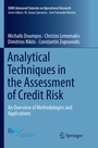 Cover: Analytical Techniques in the Assessment of Credit Risk - Springer
