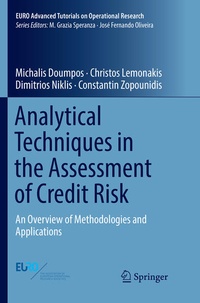 Enlarge image Cover: Analytical Techniques in the Assessment of Credit Risk - Springer