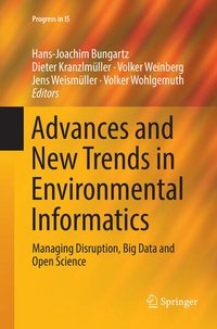 Enlarge image Cover: Advances and New Trends in Environmental Informatics - Springer