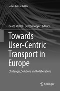 Cover: Towards User-Centric Transport in Europe - Springer