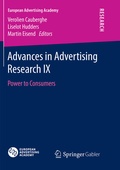 Cover: Advances in Advertising Research IX - Springer Gabler