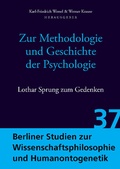 Cover: Zur Methodologie und Geschichte der Psychologie - Logos Berlin