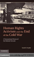 Cover: Human Rights Activism and the End of the Cold War - Cambridge University Press