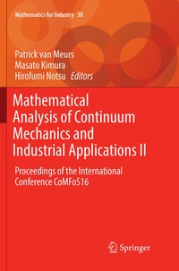 Enlarge image Cover: Mathematical Analysis of Continuum Mechanics and Industrial Applications II - Springer