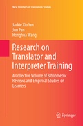 Cover: Research on Translator and Interpreter Training - Springer