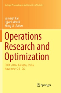 Abbildung von: Operations Research and Optimization - Springer