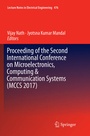 Cover: Proceeding of the Second International Conference on Microelectronics, Computing & Communication Systems (MCCS 2017) - Springer