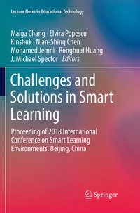 Enlarge image Cover: Challenges and Solutions in Smart Learning - Springer