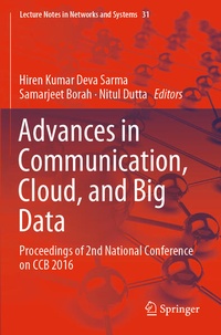Enlarge image Cover: Advances in Communication, Cloud, and Big Data - Springer