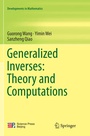 Cover: Generalized Inverses: Theory and Computations - Springer
