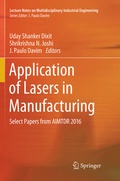 Cover: Application of Lasers in Manufacturing - Springer
