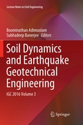Cover: Soil Dynamics and Earthquake Geotechnical Engineering - Springer