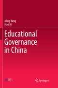 Cover: Educational Governance in China - Springer
