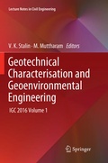 Cover: Geotechnical Characterisation and Geoenvironmental Engineering - Springer