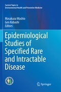 Cover: Epidemiological Studies of Specified Rare and Intractable Disease - Springer