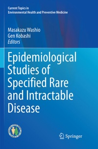 Enlarge image Cover: Epidemiological Studies of Specified Rare and Intractable Disease - Springer