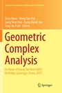 Cover: Geometric Complex Analysis - Springer