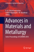 Cover: Advances in Materials and Metallurgy - Springer