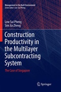 Cover: Construction Productivity in the Multilayer Subcontracting System - Springer