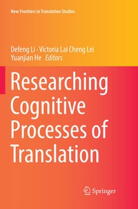 Enlarge image Cover: Researching Cognitive Processes of Translation - Springer
