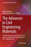 Cover: The Advances in Civil Engineering Materials - Springer