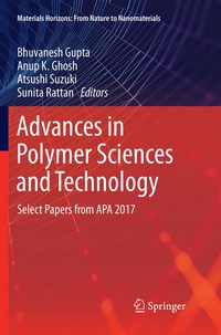 Enlarge image Cover: Advances in Polymer Sciences and Technology - Springer