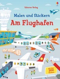 Cover: Malen und Stickern: Am Flughafen - Usborne