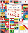 Cover: Malen und Stickern: Bunte Flaggen aus aller Welt - Usborne