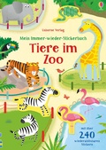 Cover: Mein Immer-wieder-Stickerbuch: Tiere im Zoo - Usborne