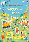 Cover: Mein Immer-wieder-Stickerbuch: Bagger und Kr&auml;ne - Usborne