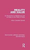 Cover: Reality and Value - Routledge