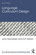 Cover: Language Curriculum Design - Routledge