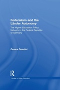 Cover: Federalism and the Lander Autonomy - Routledge