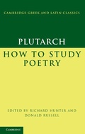 Cover: Plutarch: How to Study Poetry (De audiendis poetis) - Cambridge University Press