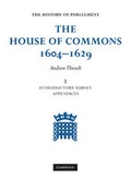 Cover: The House of Commons 1604-1629 - Cambridge University Press