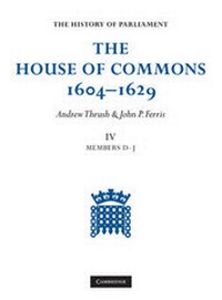 Enlarge image Cover: The House of Commons 1604-1629 - Cambridge University Press