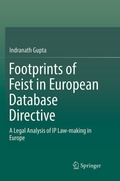 Cover: Footprints of Feist in European Database Directive - Springer